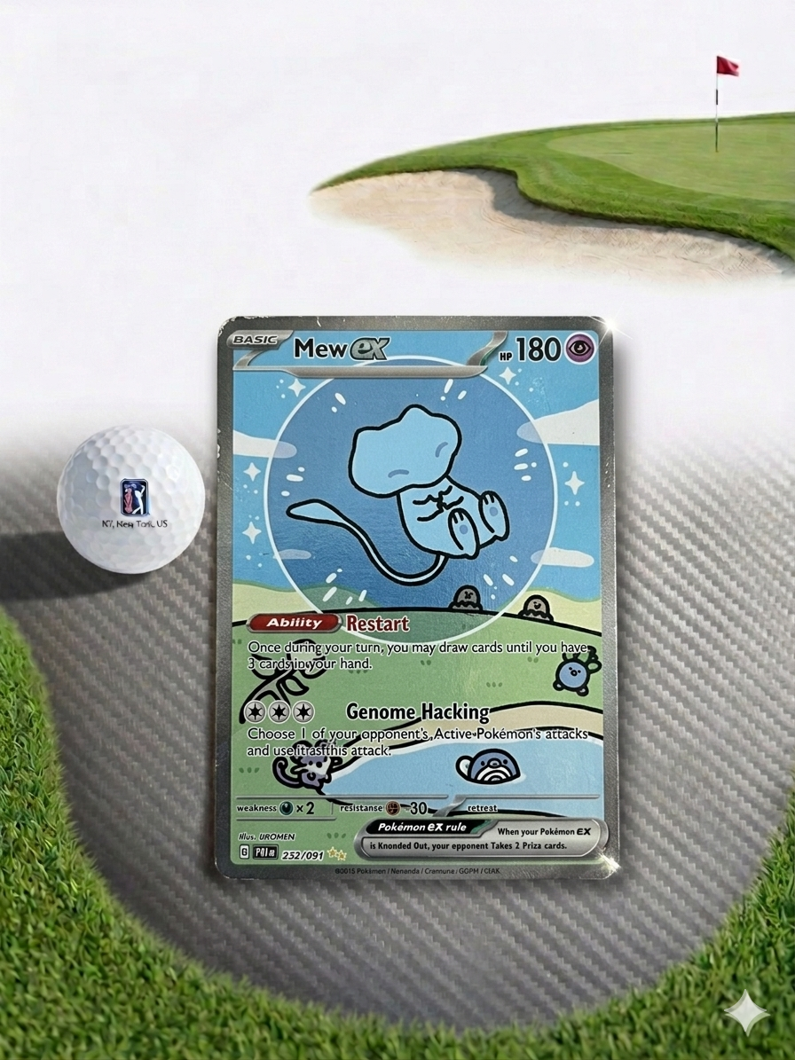 Bubble Mew Inspired Golf Ball Marker