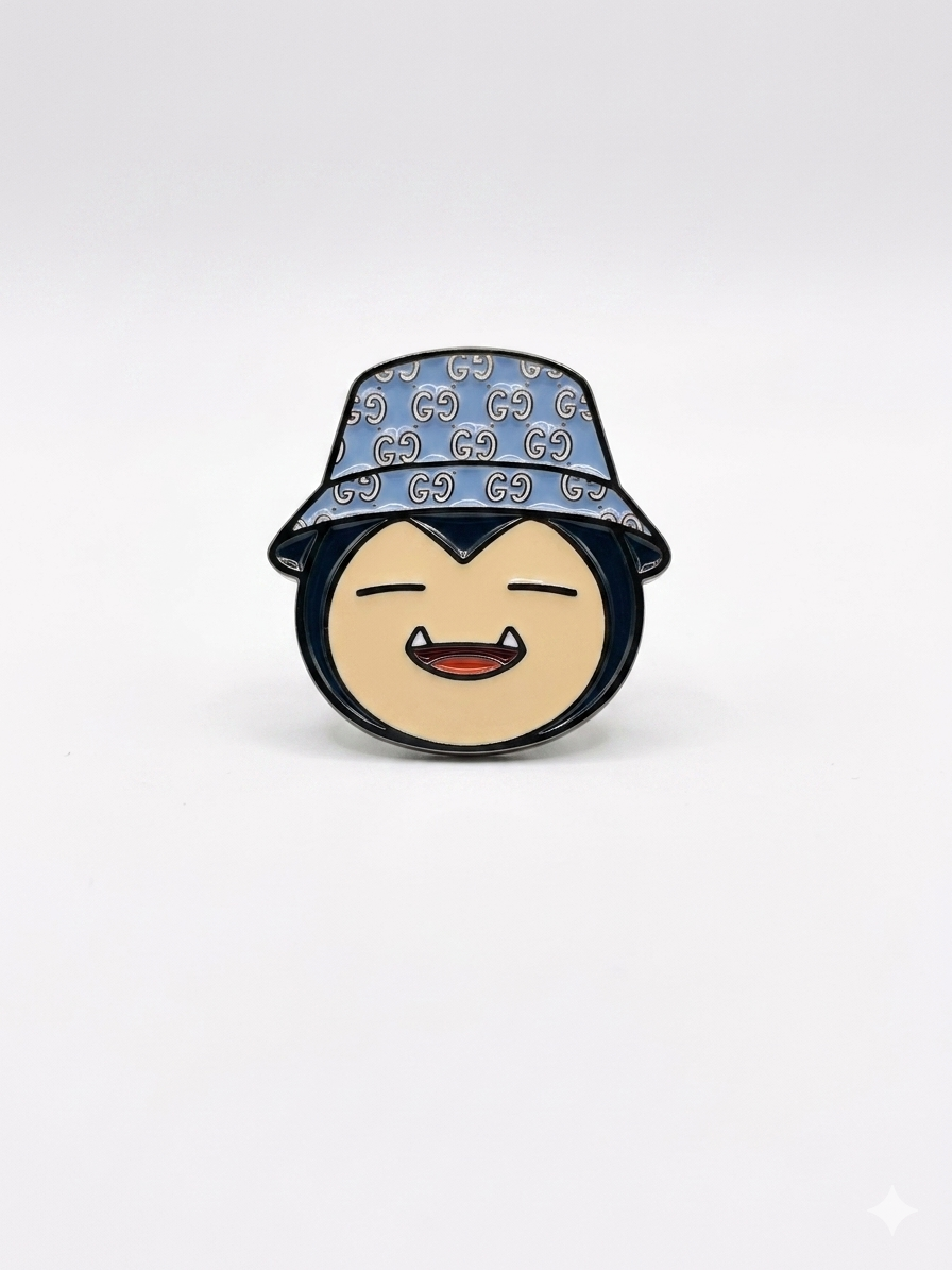 Dripped Snorlax Sky Blue Inspired Golf Ball Marker
