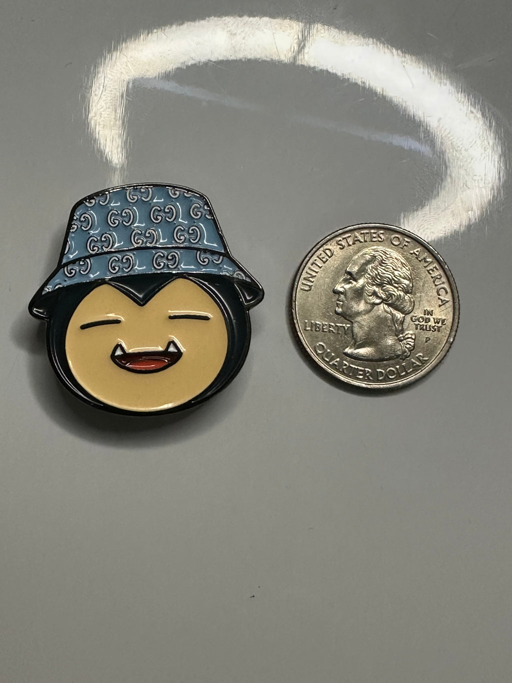 Dripped Snorlax Sky Blue Inspired Golf Ball Marker