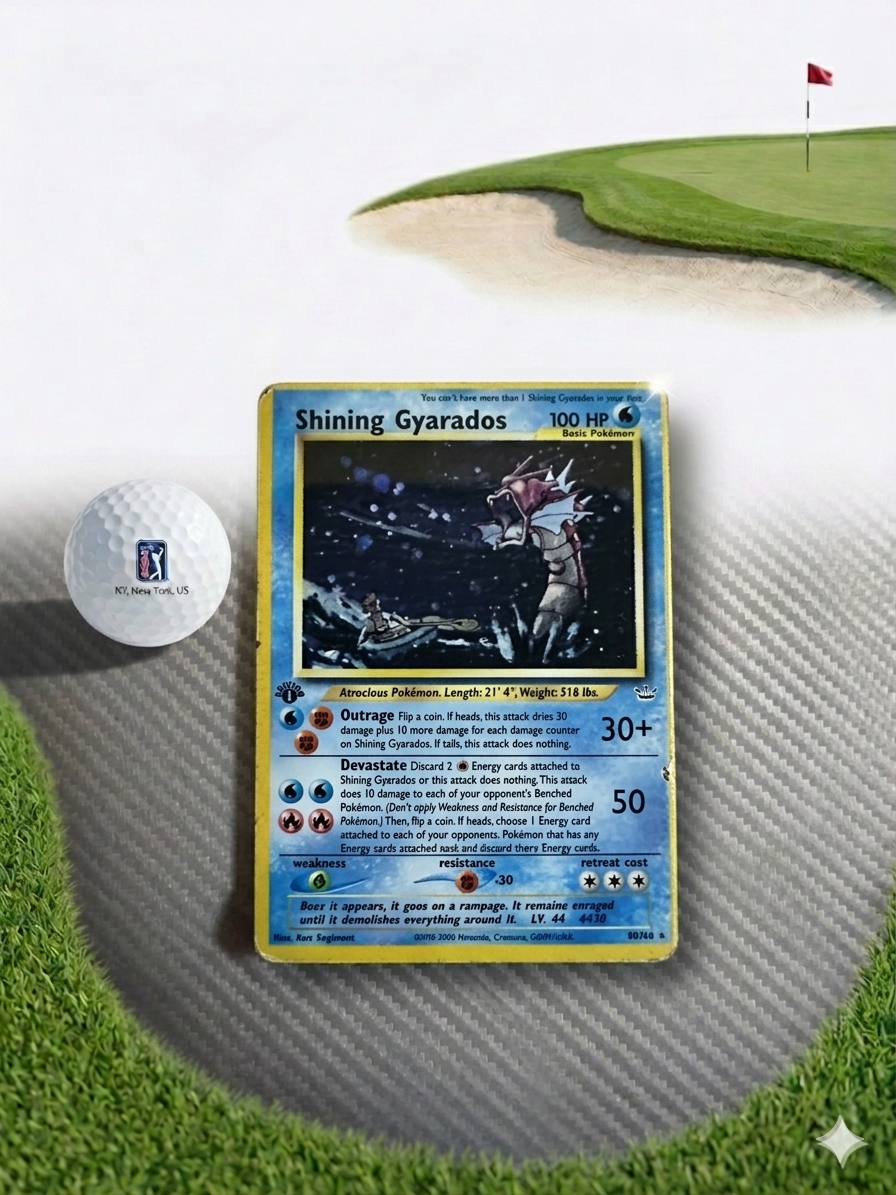 Shiny Gyrados Inspired Golf Ball Marker