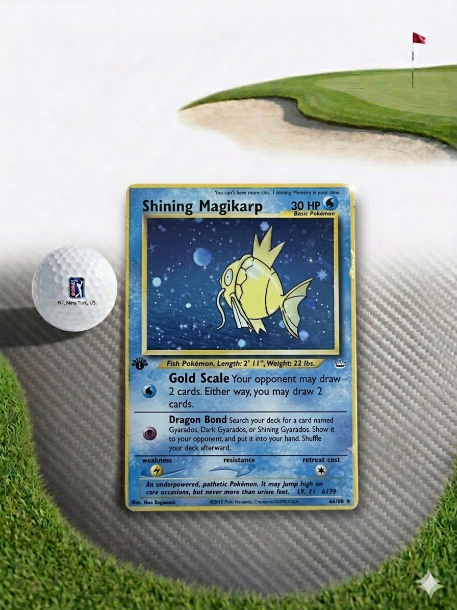 Shiny Magikarp Inspired Golf Ball Marker