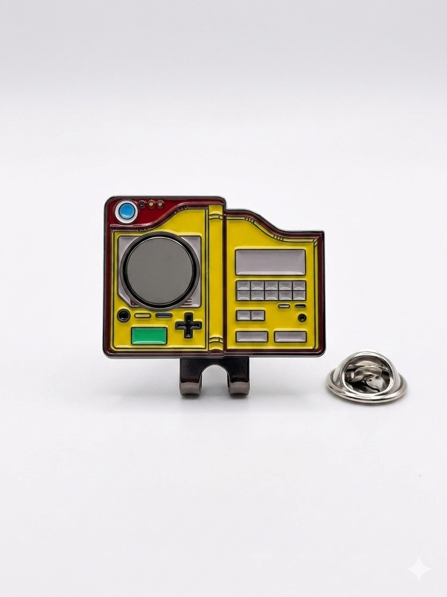 Pokédex Yellow Magnetic Hat Clip