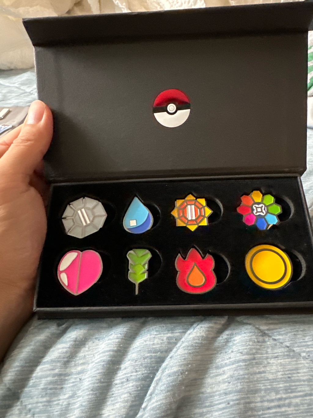 Pokemon Gym Badges Golf Ball Marker 8-Piece Collector Set⁠