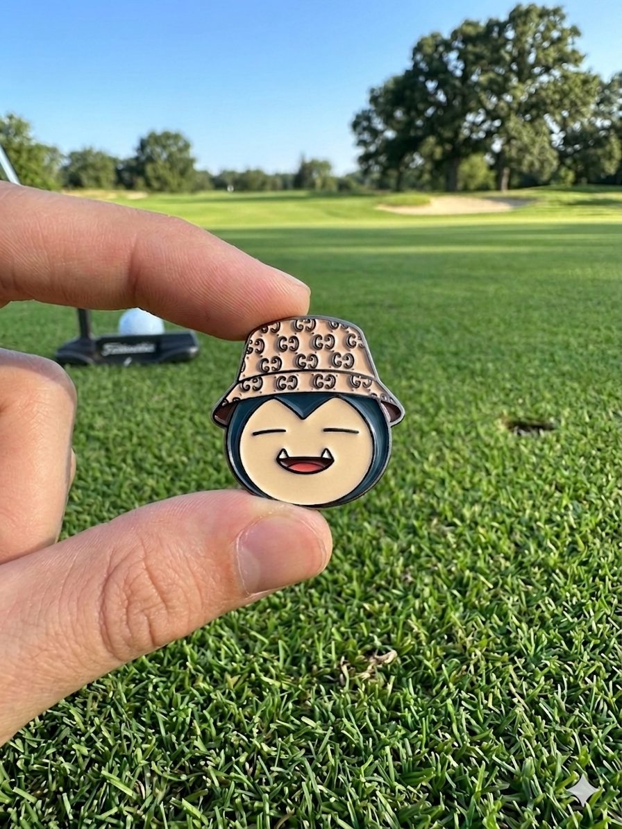 Dripped Snorlax Inspired Golf Ball Marker