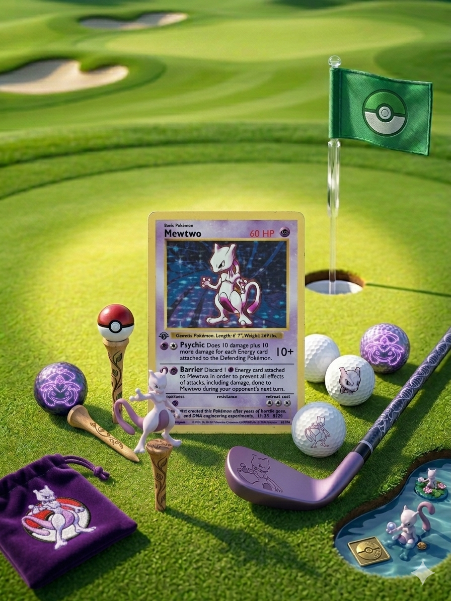 Mewtwo Inspired Golf Ball Marker