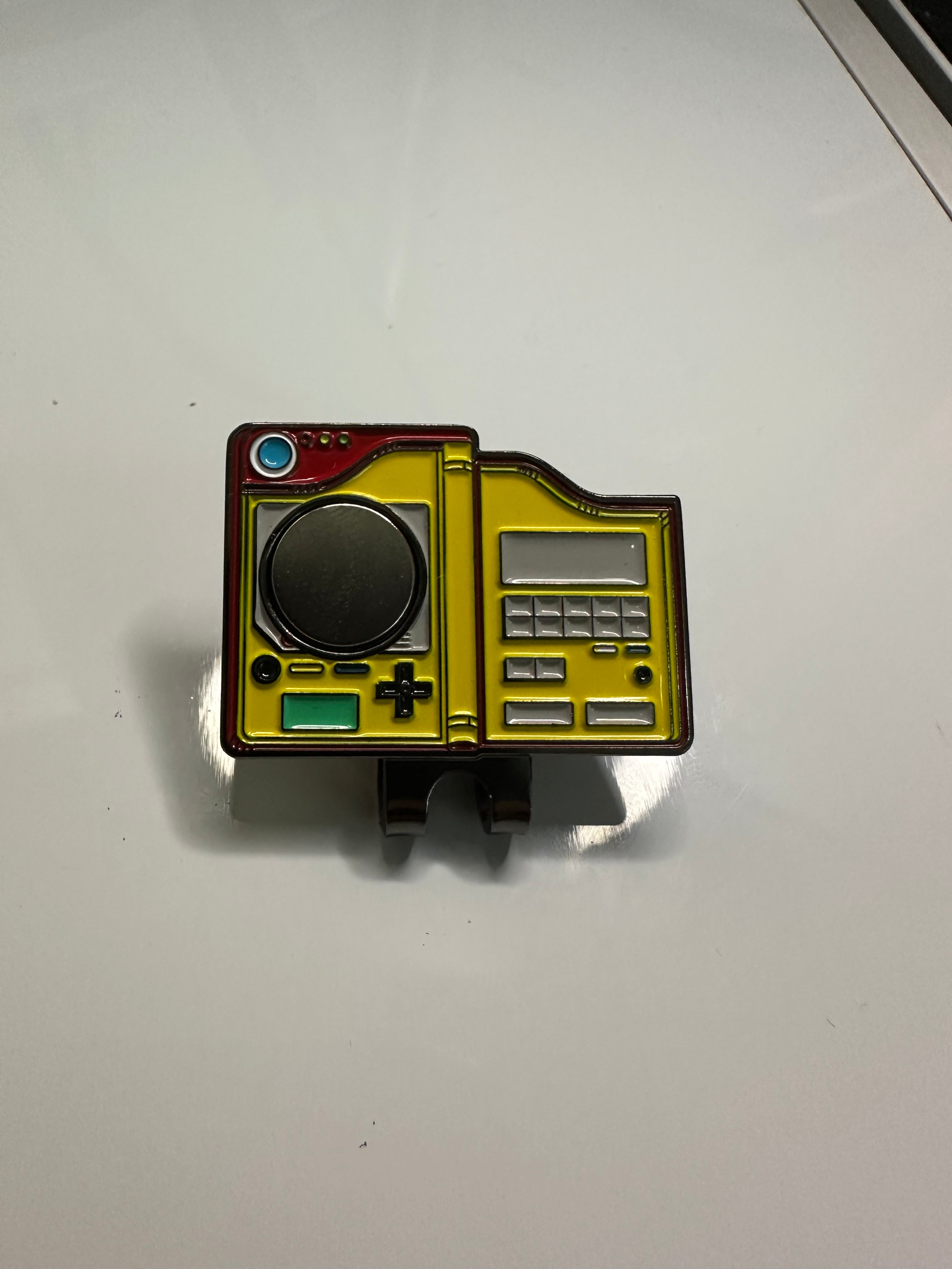 Pokédex Yellow Magnetic Hat Clip