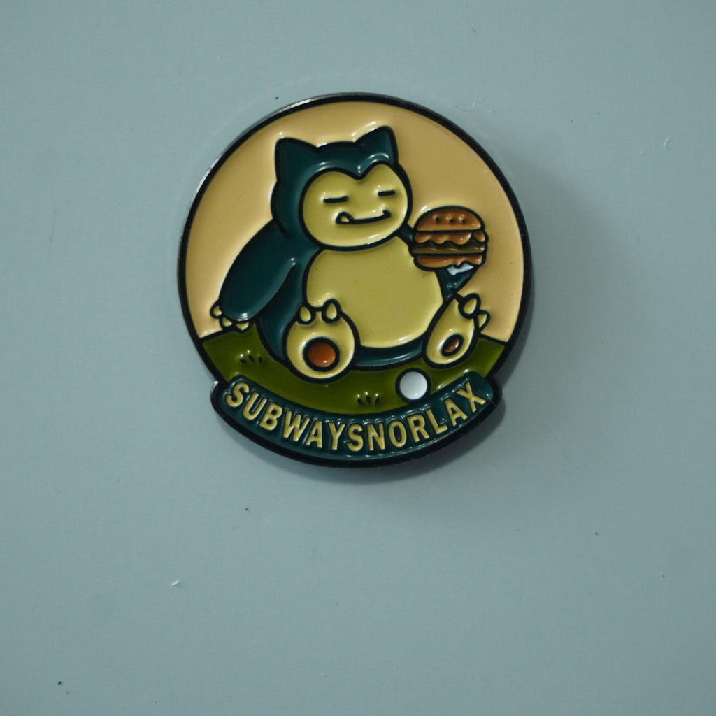 Hungry Snorlax Inspired Golf Ball Marker