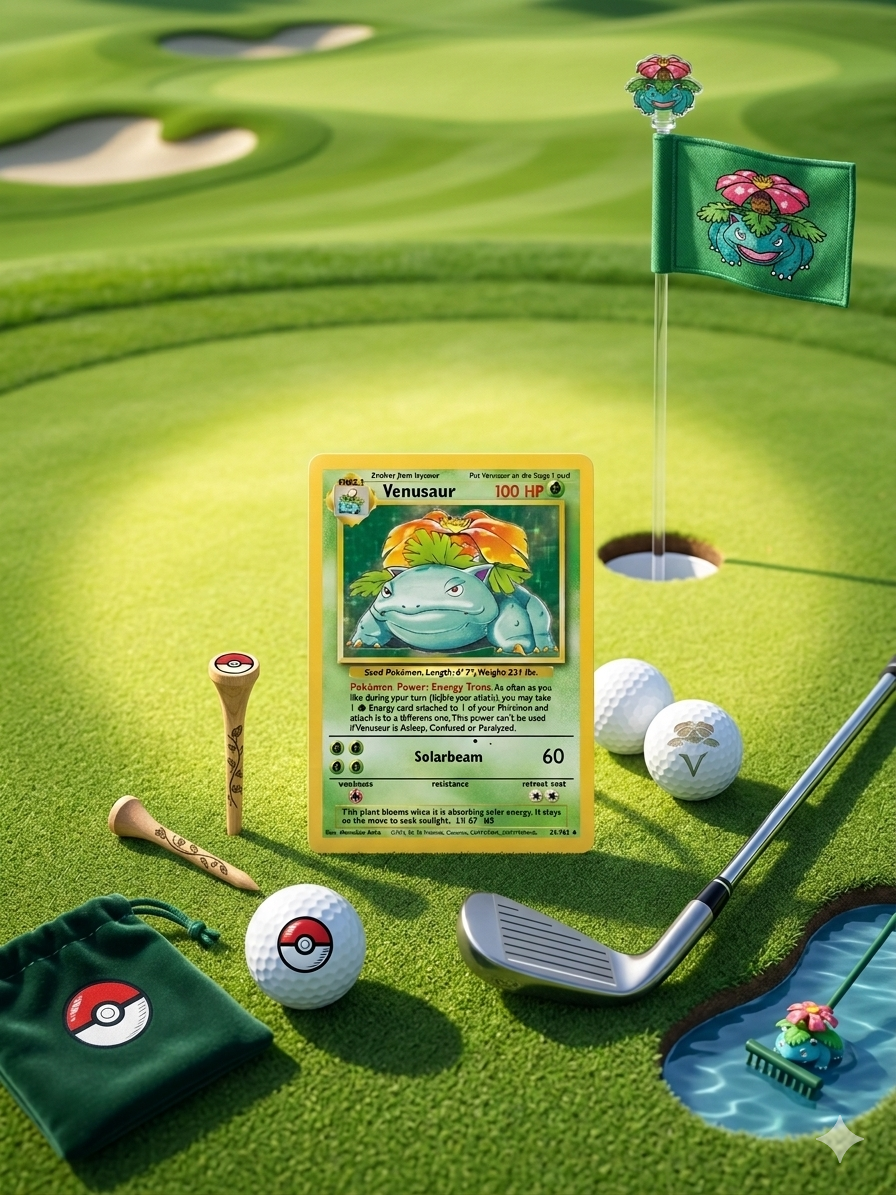 Venasaur Inspired Golf Ball Marker