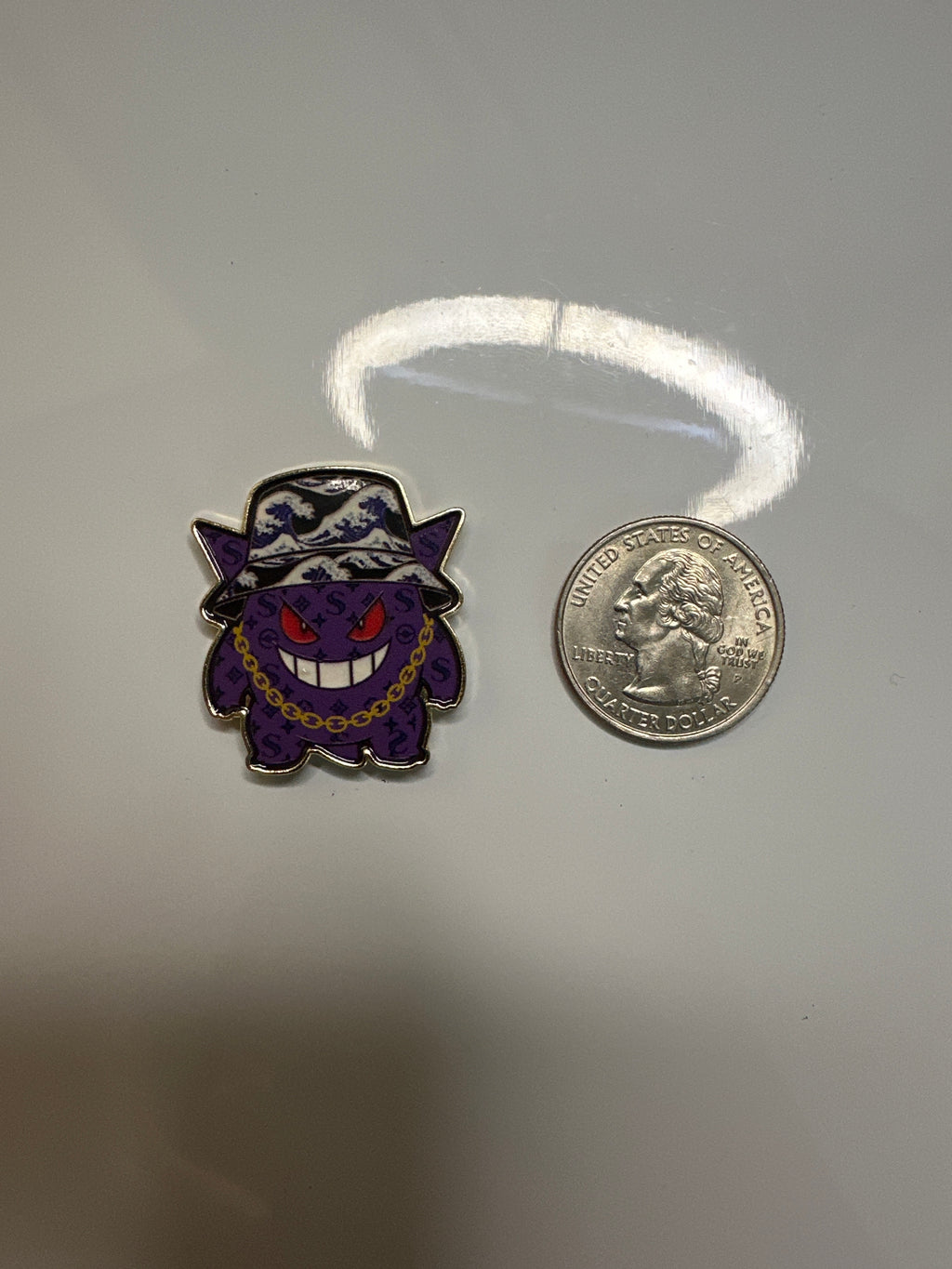Dripped Gengar Inspired Golf Ball Marker