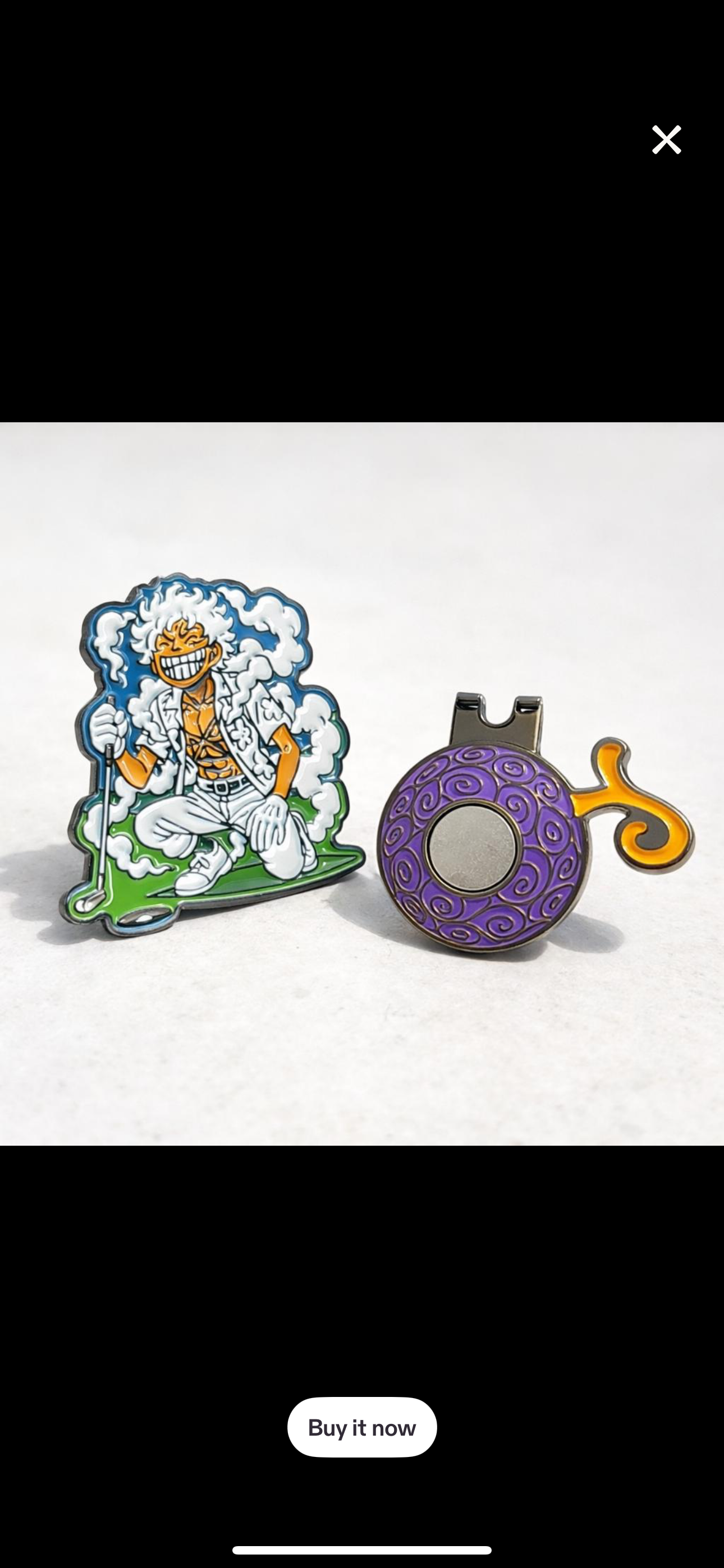 One Piece Luffy Inspired Golf Ball Marker Only