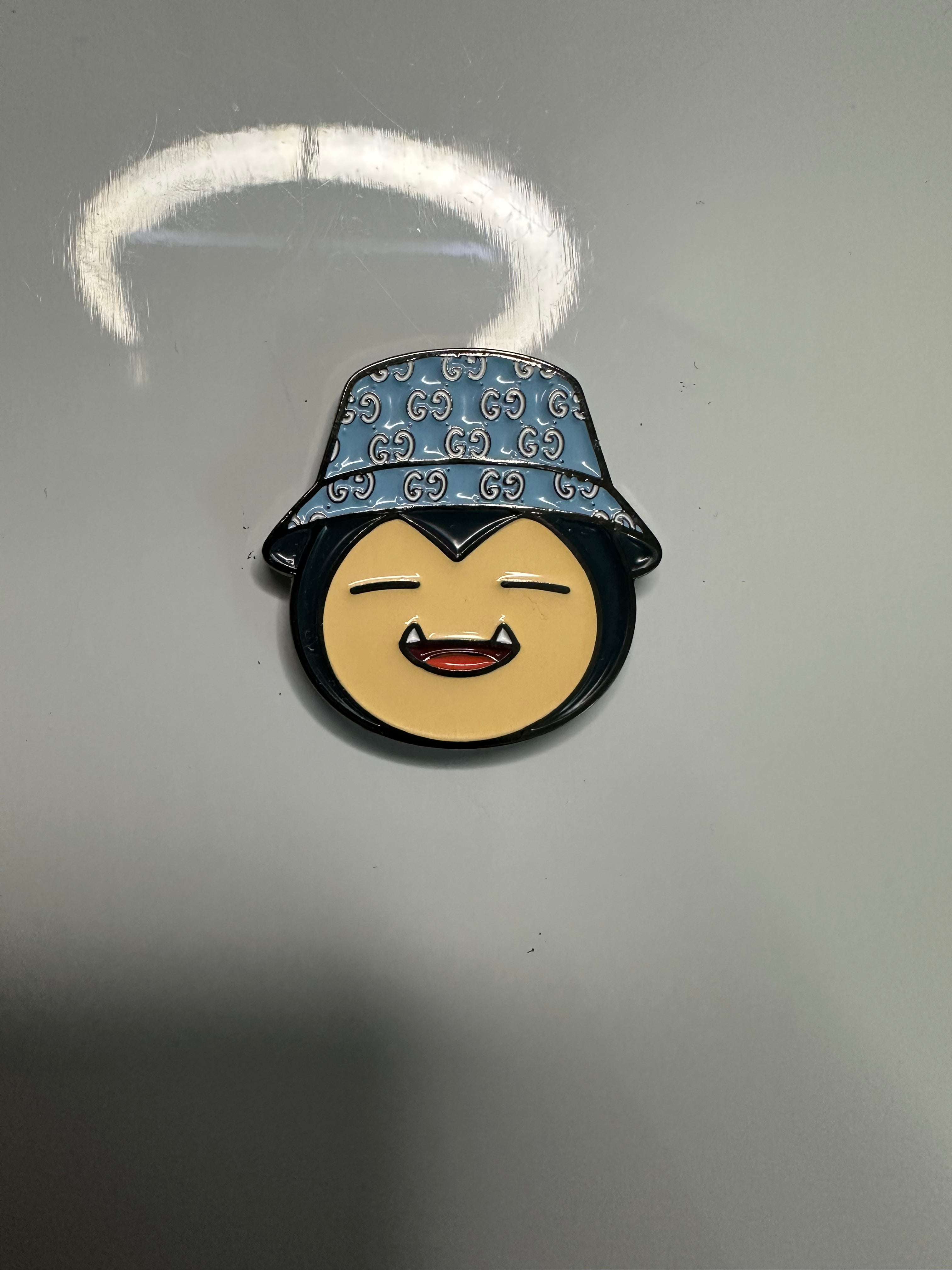 Dripped Snorlax Sky Blue Inspired Golf Ball Marker