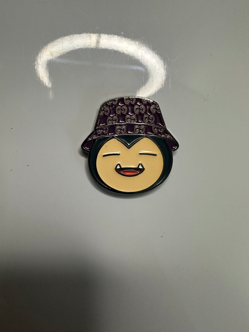 Dripped Snorlax Royal Purple Inspired Golf Ball Marker
