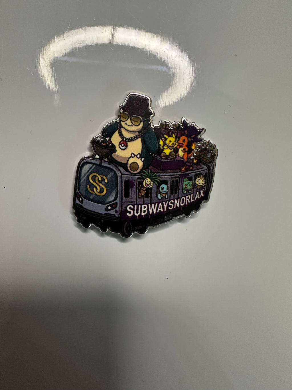 Subway Snorlax Inspired Golf Ball Marker