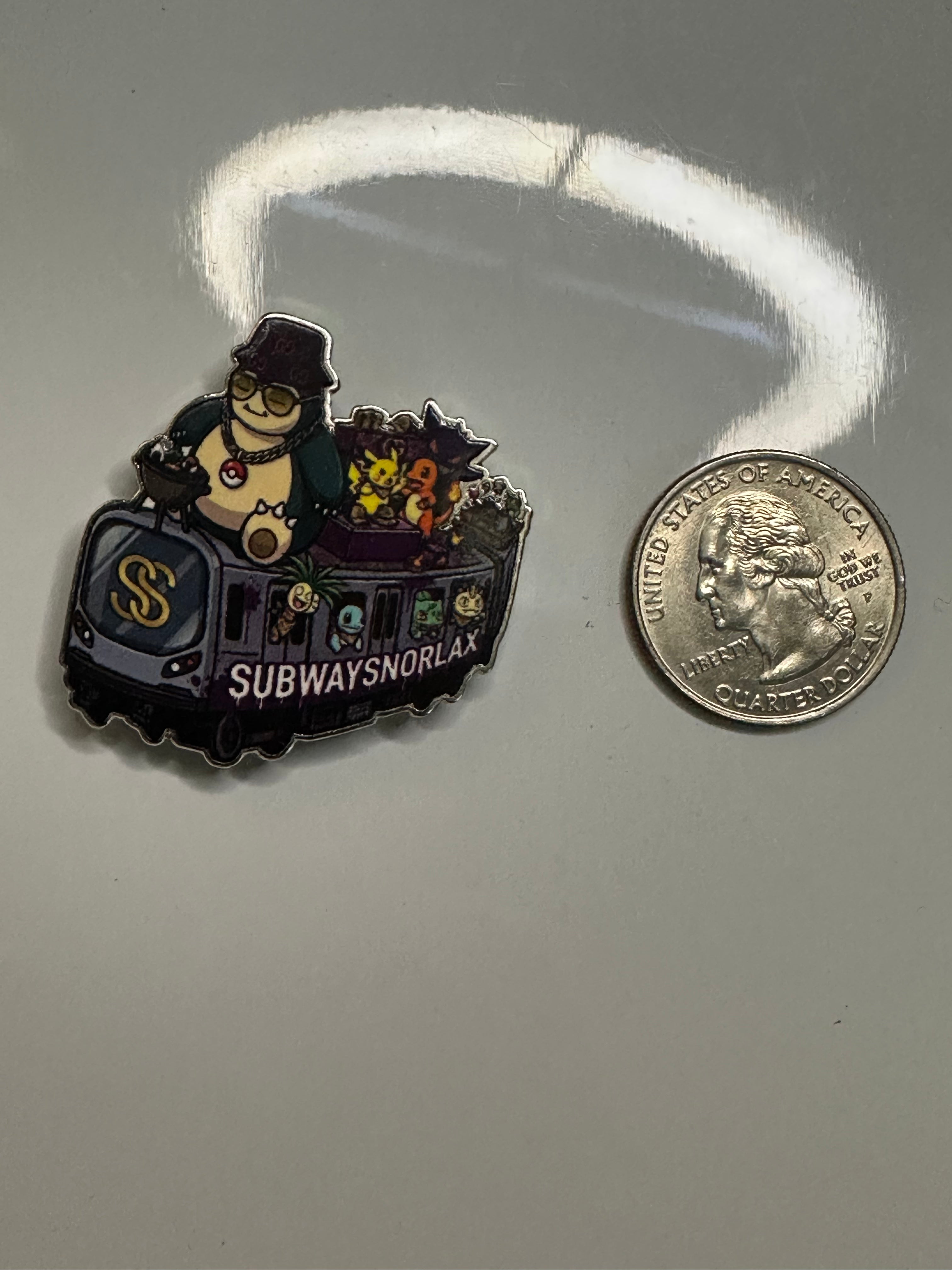 Subway Snorlax Inspired Golf Ball Marker